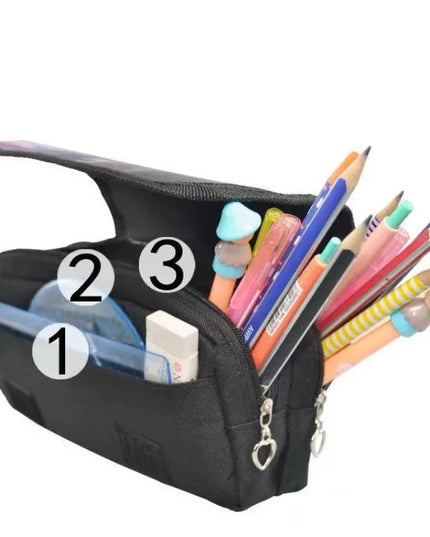 Demon Slayer 3D Anime Pen Bag Student Storage Bag Tanjirou Nezuko Zenitsu Giyuu Cartoon Pen Box Cute Boys Girls Pencil Case