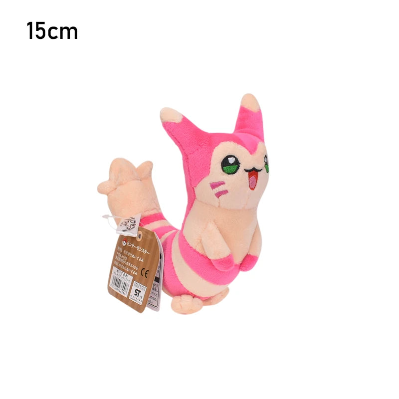 Pokemon Plush toys Mew Caterpie Weedle Ditto Gengar Mimikyu Snorlax Squirtle Lapras Furret Zorua for kid Birthday Christmas Gift