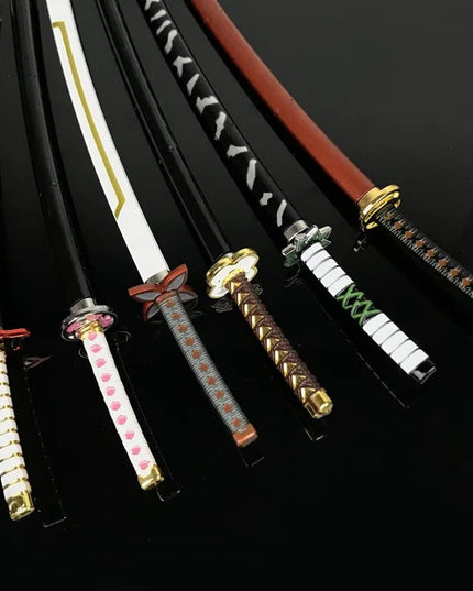 25cm Demon Slayer Katana Swords Kimetsu No Yaiba Samurai Sword Real Size Japanese Katana Anime Cosplay Prop Home Decoration