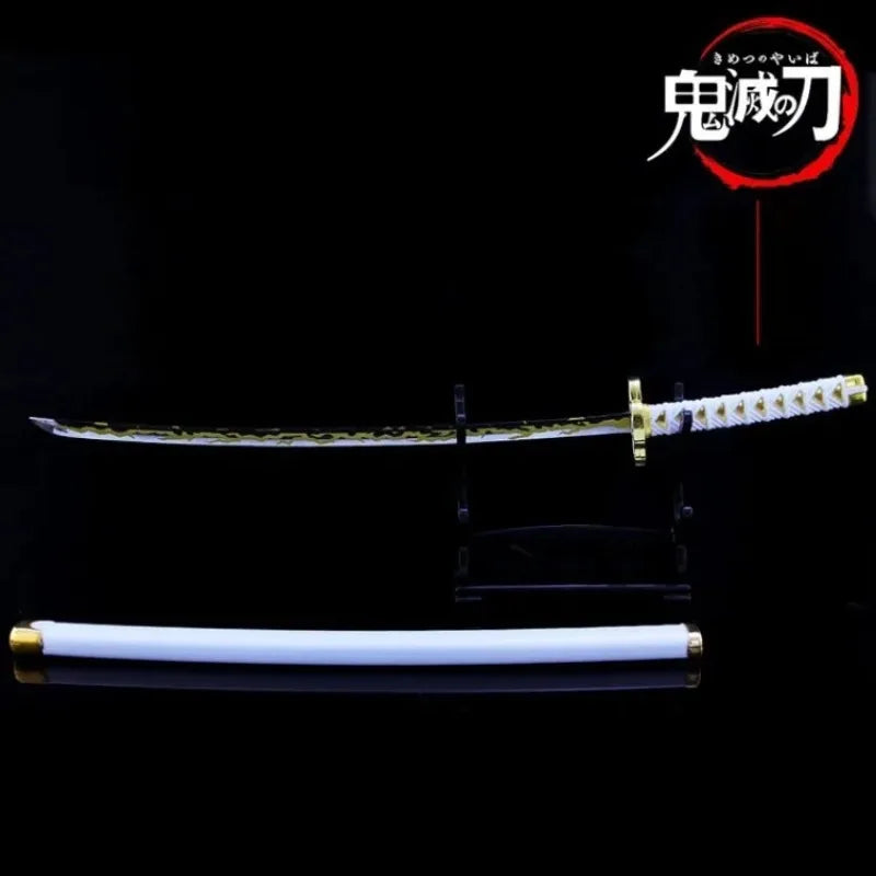25cm Demon Slayer Katana Swords Kimetsu No Yaiba Samurai Sword Real Size Japanese Katana Anime Cosplay Prop Home Decoration