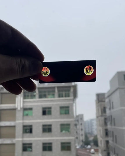 Demon Slayer Acrylic Pupil Translucency Card Key Chains Pendants Anime Twelve Kizuki Keychains Backpack Decorative Key Charm