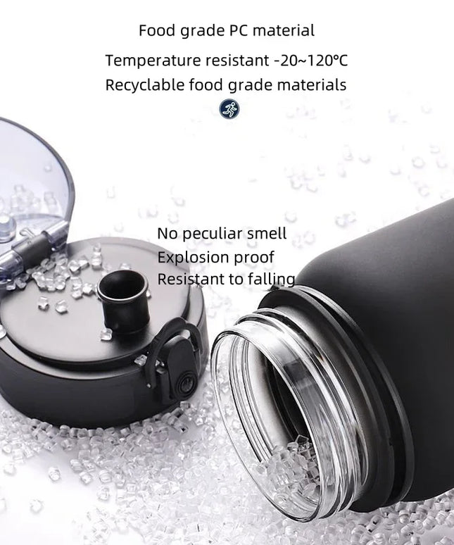 Demon Slayer Tanjirou Water Cup Drinking Outdoor 650ml Nezuko Water Bottle Children Portable Plastic Cartoon Large Capacity