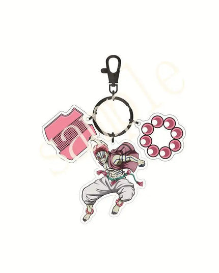 Hot Anime Demon Slayer Keychain Kamado Tanjirou Tomioka Giyuu Rengoku Kyoujurou Cosplay Acrylic Key Chains Fans Gift