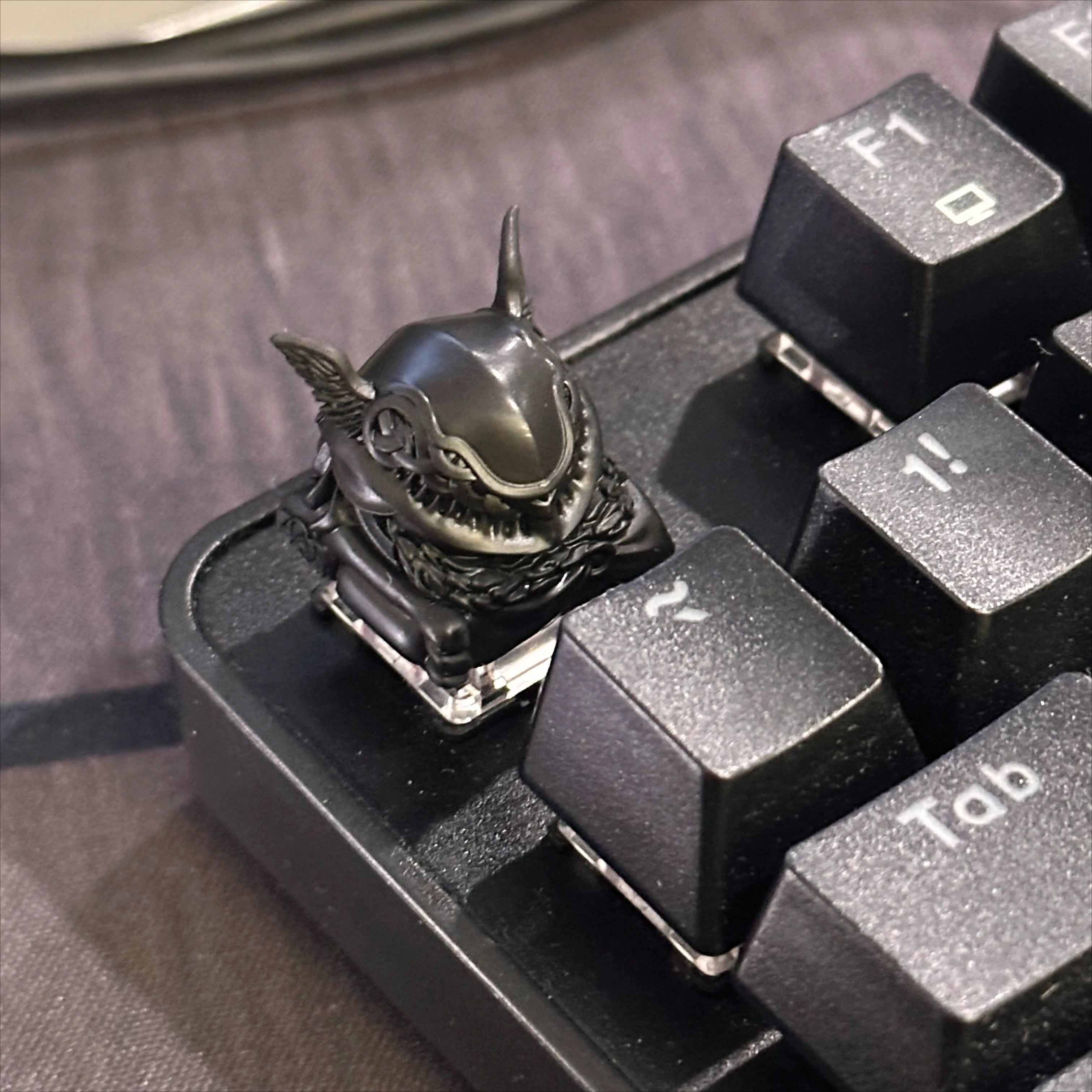 E-Elden Ring Malenia 3D Artisan Anime Keycap Personality Handmade Gaming Keycaps for Mechanical Keyboard Accessories Boy Gifts