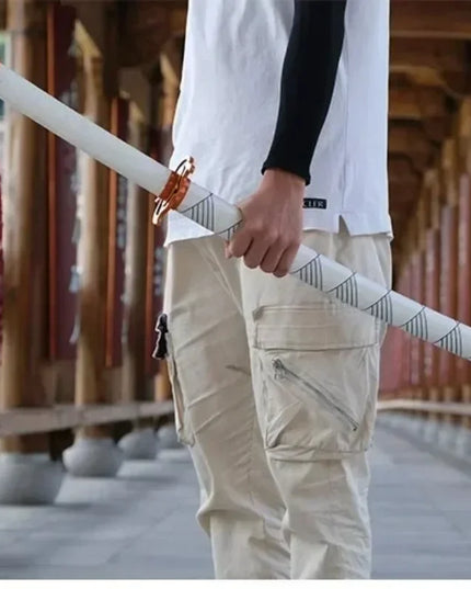 41in/104cm Demon Slayer Katana Anime Ninja Sword Demon Slayer Cosplay Prop Knife Real Size Samurai Sabre Japonesa Katana Sword