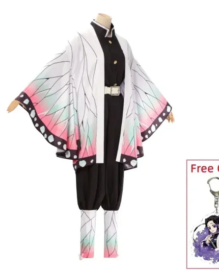 Kochou Shinobu Cosplay Kostuum Anime Shinobu Pruik Haori Uniform Vrouwen Kinderen Halloween Kleding
