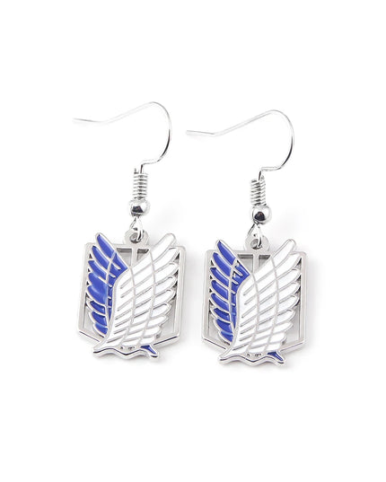 Anime Attack On Titan Keychain Shingeki no Kyojin Scouting Legion Emblem Pendant Key Chain for Women Men Cosplay Jewelry Gift