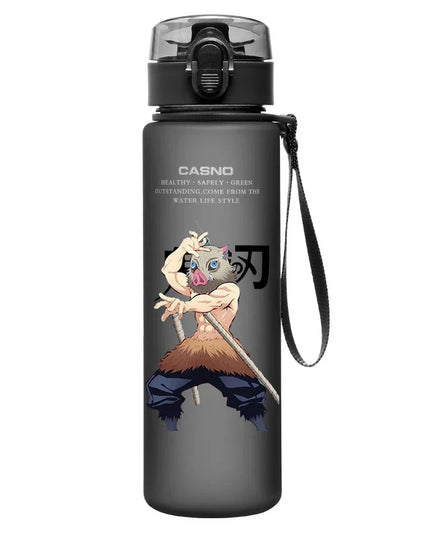 560Ml Demon Slayer Cup Drinking Outdoor Water Bottle Nezuko Tanjirou Children Portable Plastic Large Capacity Cup Christmas Gift