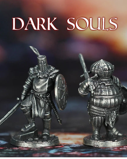 Cupronickel Dark Soul Sun Knight Onion Soldier Toys Model Finished Product Gifts Board Game Piece Miniature Ornament Accessories