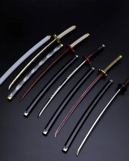 25cm Demon Slayer Katana Swords Kimetsu No Yaiba Samurai Sword Real Size Japanese Katana Anime Cosplay Prop Home Decoration