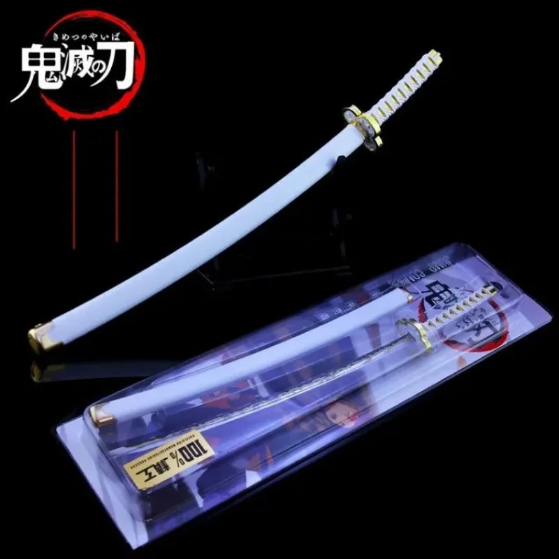 25cm Demon Slayer Katana Swords Kimetsu No Yaiba Samurai Sword Real Size Japanese Katana Anime Cosplay Prop Home Decoration
