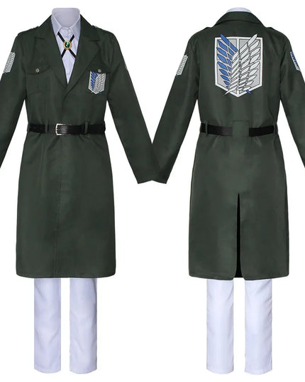 Attack on Titan Eren Levi Cosplay Costume Women Men Shingeki No Kyojin Scouting Legion Soldier Jacket Coat Windbreaker Uniform