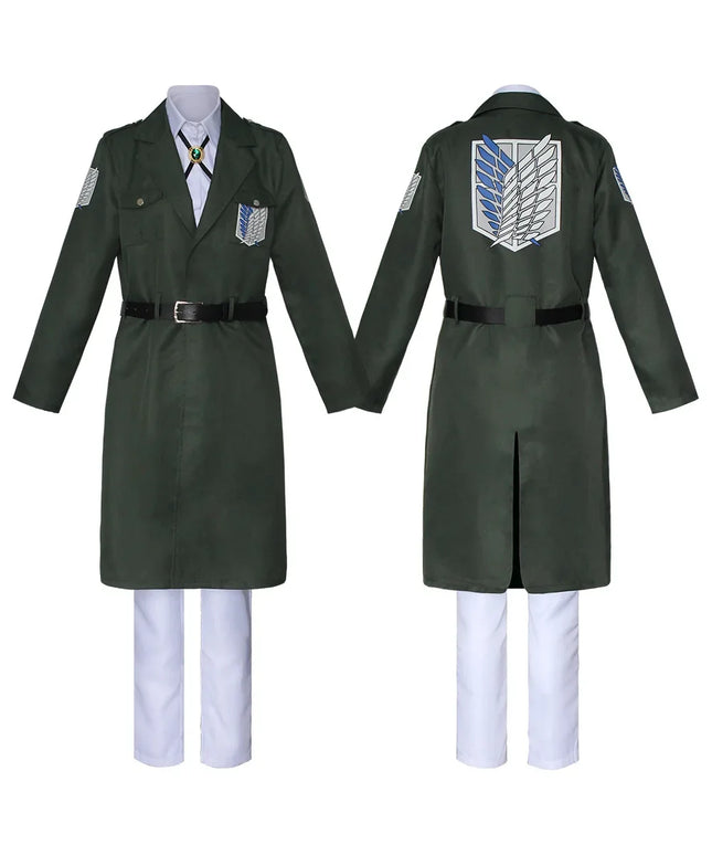 Attack on Titan Eren Levi Cosplay Costume Women Men Shingeki No Kyojin Scouting Legion Soldier Jacket Coat Windbreaker Uniform