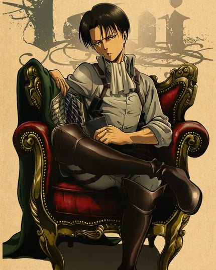 High Quality Vintage Japanese Anime Attack on Titan Retro Poster  Shingeki No Kyojin Kraft Paper Art Print Wall Sticker for Home