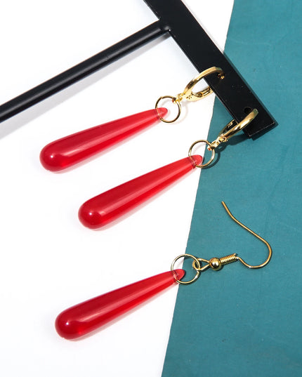 Anime Frieren: Beyond Journey's End Red Earrings Frieren At The Funeral Frieren stud Earrings Pendant Frieren Elf Cosplay Gift