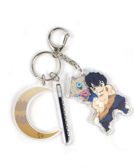 Demon Slayer Anime Character Tokitou Muichirou Uzui Tengen Tanjirou Acrylic Keychain Pendant Accessories