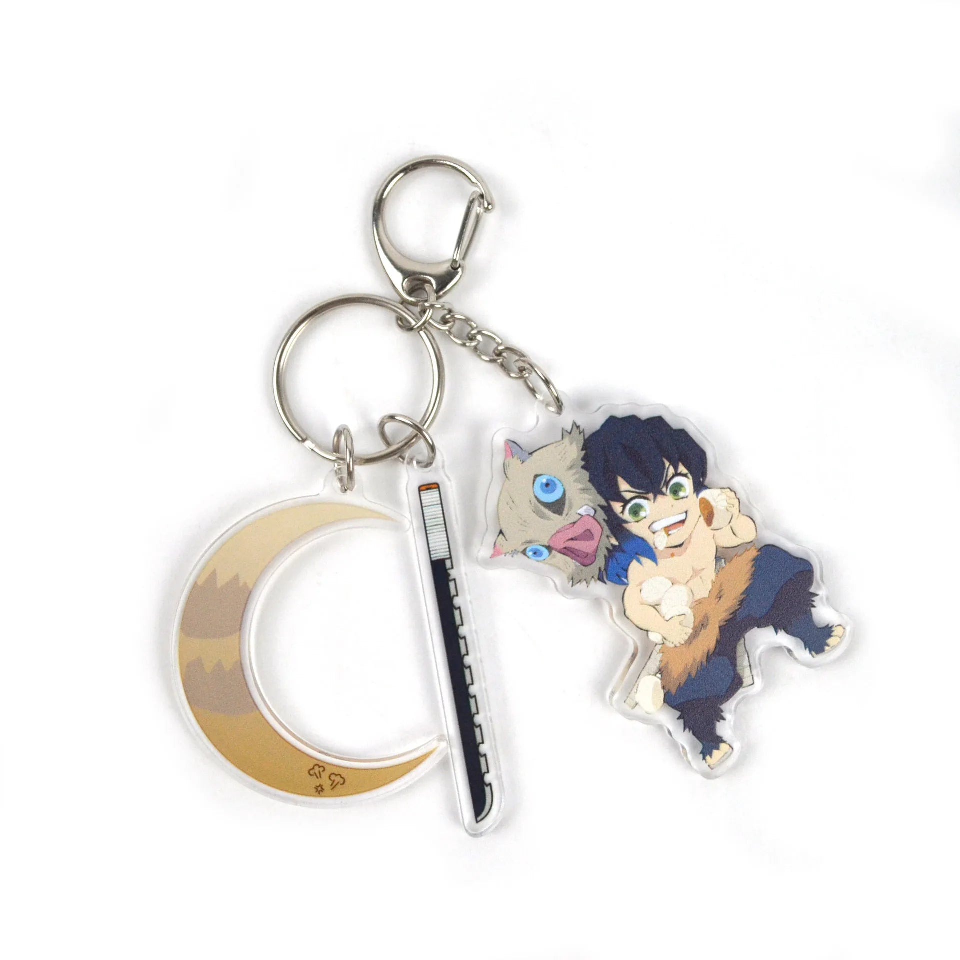 Demon Slayer Anime Character Tokitou Muichirou Uzui Tengen Tanjirou Acrylic Keychain Pendant Accessories