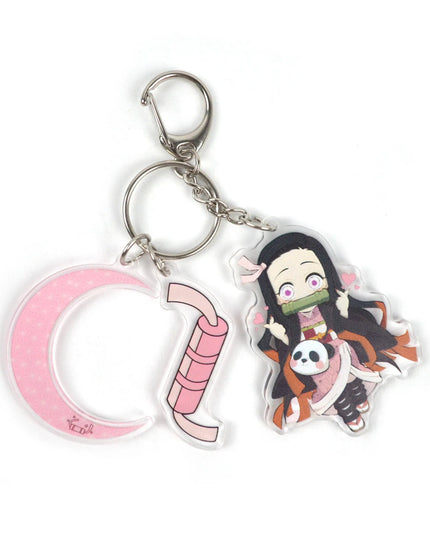 Demon Slayer Anime Character Tokitou Muichirou Uzui Tengen Tanjirou Acrylic Keychain Pendant Accessories