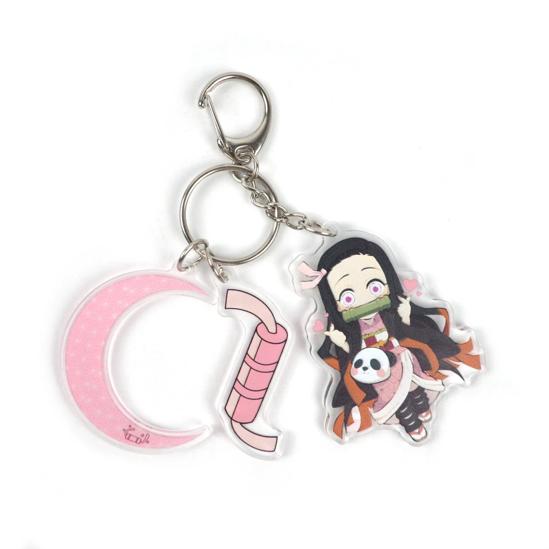 Demon Slayer Anime Character Tokitou Muichirou Uzui Tengen Tanjirou Acrylic Keychain Pendant Accessories