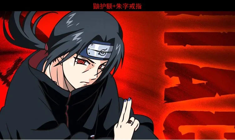 Anime Akatsuki Headband Sasori Uchiha Itachi Ring Sets Cosplay Costumes Props Pain Orochimaru Ninja Accessories