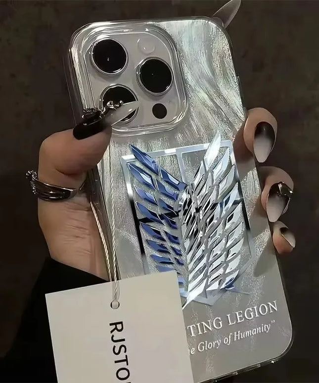 For iPhone 17 16 Pro Max Cases Hot Anime Attack On Titan Phone Case For iPhone 17 Air 16 15 14 13 12 11 Pro Max 7 8 SE2 Cover