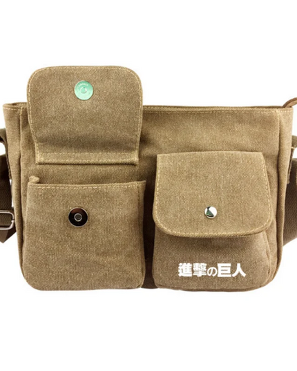 Attack on Titan Canvas Handbag Shoulder Bag Japan Anime Crossbody Bag Messenger Bags Shoulder Bag Cartoon School Book Tote Gift