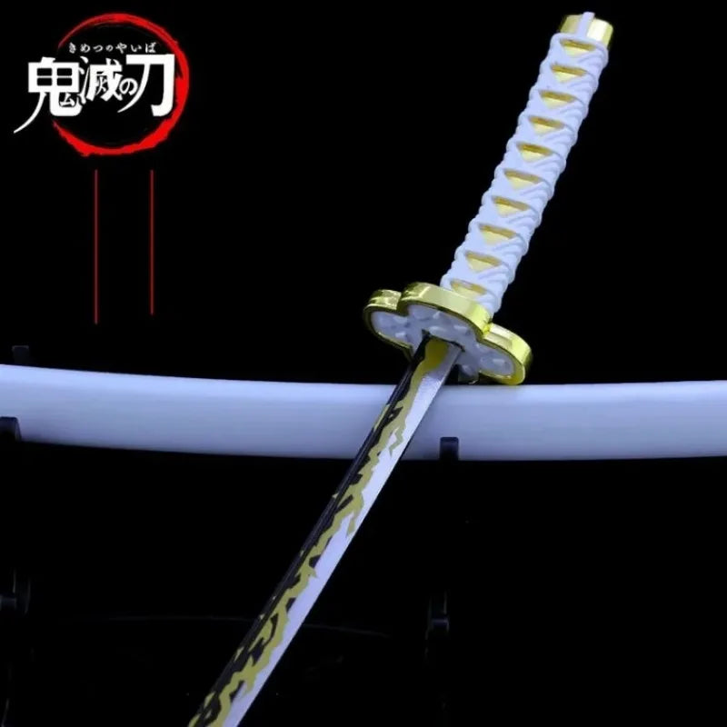 25cm Demon Slayer Katana Swords Kimetsu No Yaiba Samurai Sword Real Size Japanese Katana Anime Cosplay Prop Home Decoration