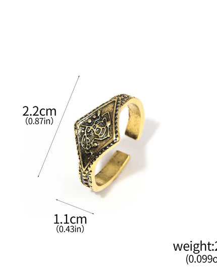 Game Dark Souls Ring Black Red Sapphire Vintage Style Ring Adjustable Metal Rings For Women Men Cosplay Jewelry Accessories Gift