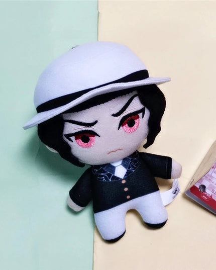15cm Japan Anime Demon Slayer Akaza Rui Iguro Obanai Tanjirou Kamado Nezuko Agatsuma Zenitsu Plush Toys Doll Peluche Gift