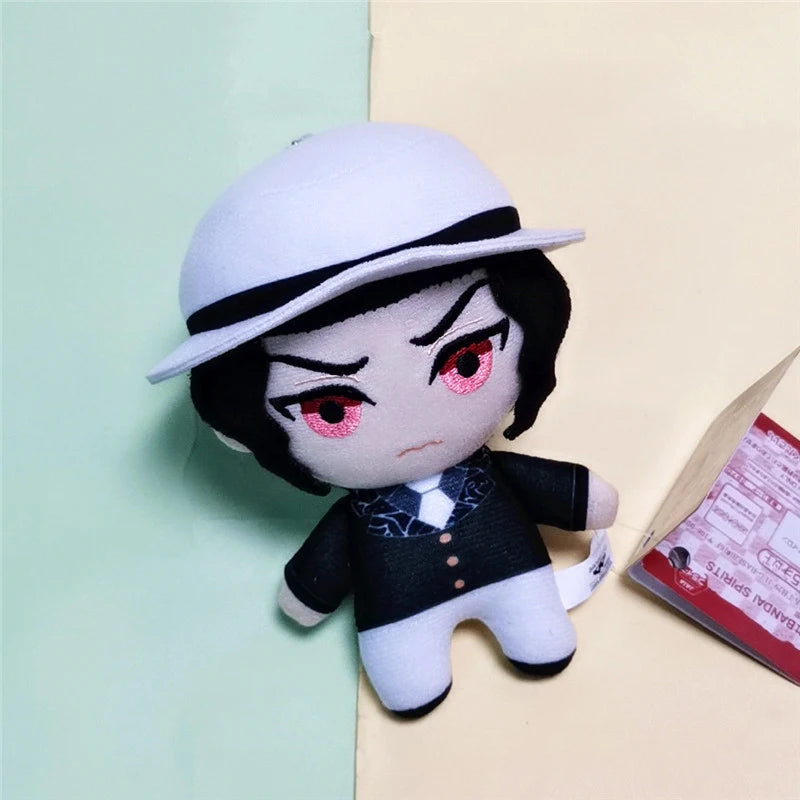 15cm Japan Anime Demon Slayer Akaza Rui Iguro Obanai Tanjirou Kamado Nezuko Agatsuma Zenitsu Plush Toys Doll Peluche Gift