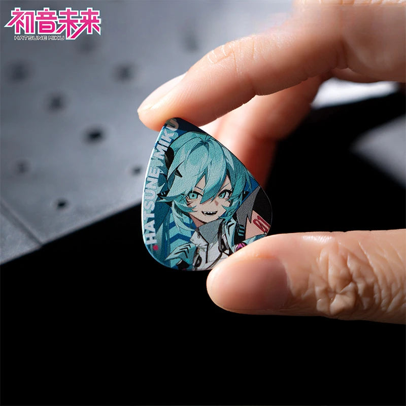 3PCS Hatsune Miku Multicolor Guitar Picks Acrylic Guitar Picks for Acoustic Electric Guitars Bass or Ukulele Guitar Accessories