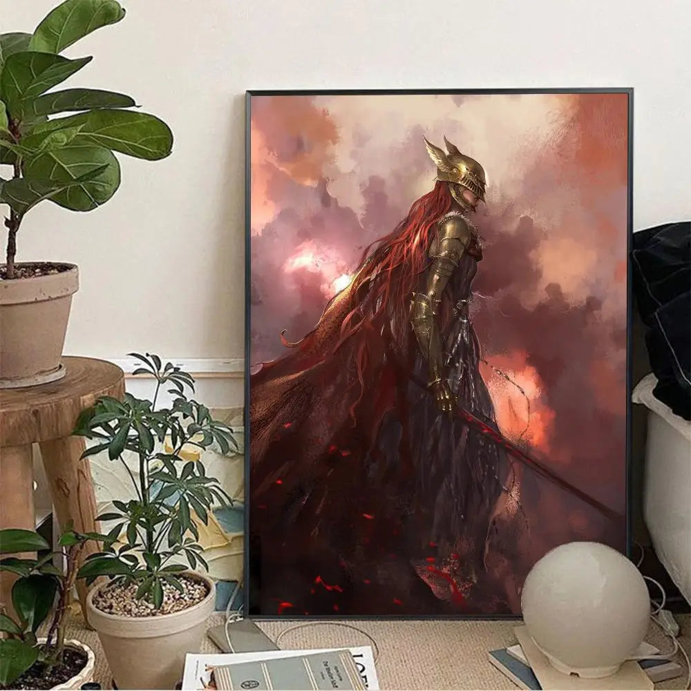 1pc DARK SOULS Adventure Game Poster Wall Art Home Decor Room Decor Digital Painting Living Room Restaurant Kitchen Art