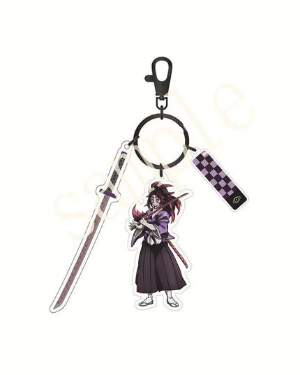 Hot Anime Demon Slayer Keychain Kamado Tanjirou Tomioka Giyuu Rengoku Kyoujurou Cosplay Acrylic Key Chains Fans Gift