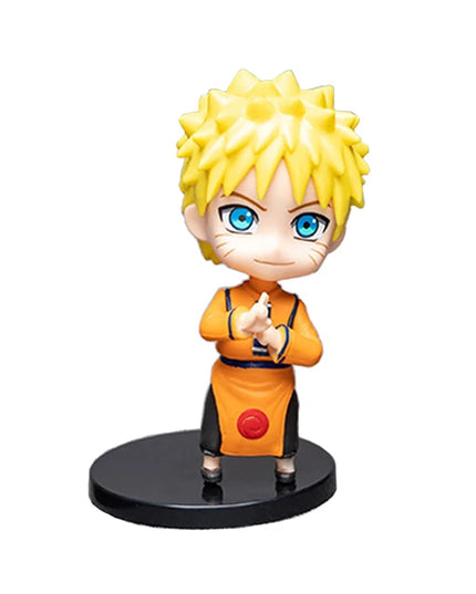 6 styles 9cm Anime Naruto Figures PVC Q Version Doll Gaara Kakashi  Figure Room Decoration Anime Figure