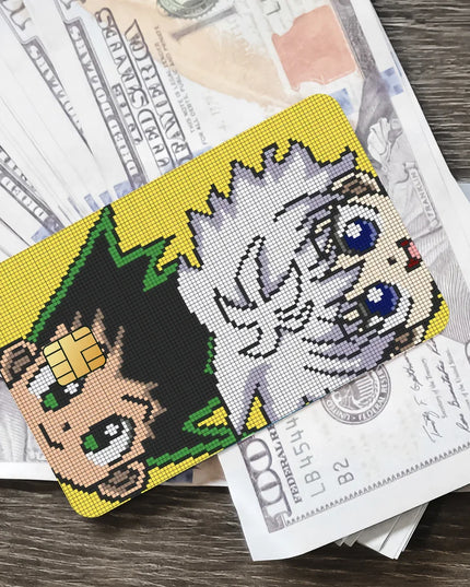 HUNTER Film Skin Cover Credit Card Stickers 4PCS Debit Front Anime H-HUNTER x Decoration Bank Bus Pass Waterproof