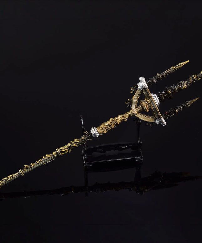 30cm Mohgwyn's Sacred Spear Elden Game Great Spear Samurai Swords Katana Melee Weapon Model Desktop Ornaments Gifts Toys Boys