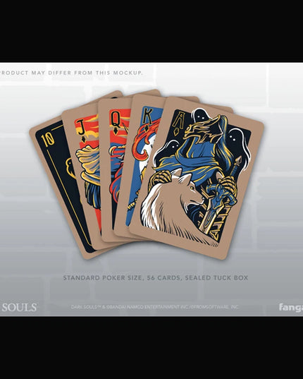Dark Souls Poker Cards - Deck of 52 Cards Perfect for Playing Poker, Black Jack, Big 2 and Other Card Games