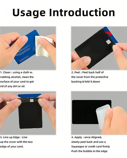 HUNTER Film Skin Cover Credit Card Stickers 4PCS Debit Front Anime H-HUNTER x Decoration Bank Bus Pass Waterproof