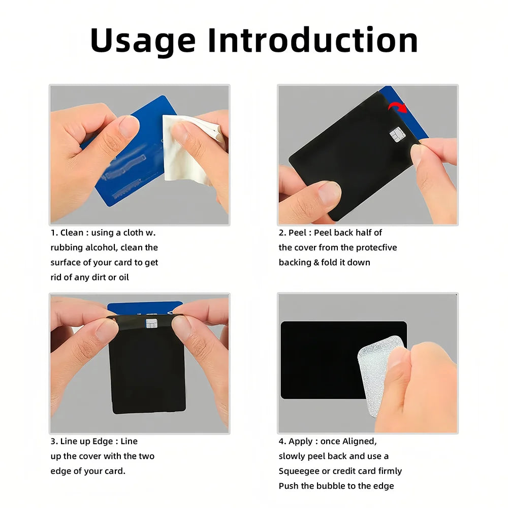 HUNTER Film Skin Cover Credit Card Stickers 4PCS Debit Front Anime H-HUNTER x Decoration Bank Bus Pass Waterproof