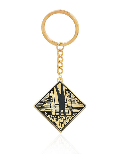 Game Ring Keychain Amulet Prosthetic Swordsman Pendant Necklaces for Men Women Bag Car Cosplay Props Accessories Jewelry