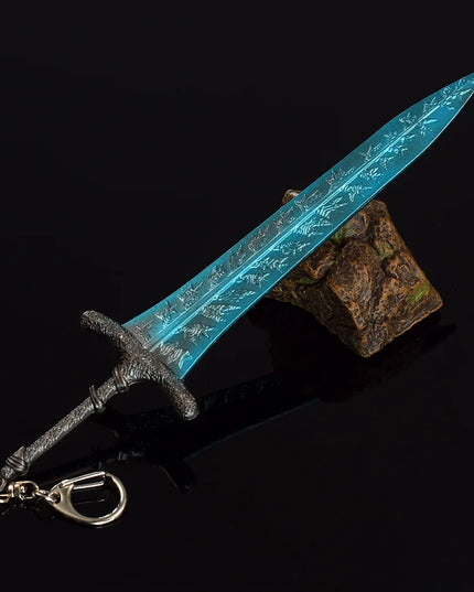 Elden Dark Moon Greatsword Model - 21cm/8.26in Zinc Alloy, Rust-resistant, Not Sharp, Ideal for Ring Collectors, Display
