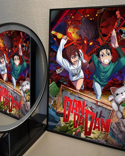 1PC Classic Anime Dandadan Poster Self-adhesive Art Waterproof Paper Sticker Coffee House Bar Room Wall Decor