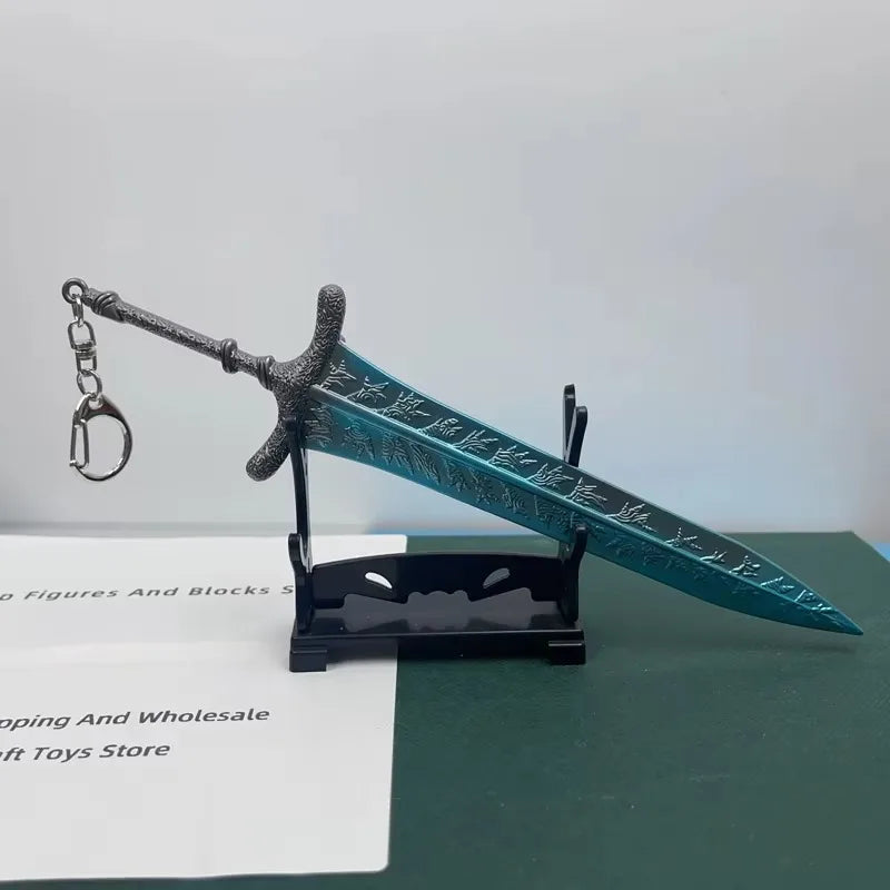 Elden Dark Moon Greatsword Model - 21cm/8.26in Zinc Alloy, Rust-resistant, Not Sharp, Ideal for Ring Collectors, Display