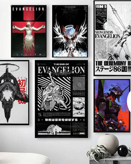 1PC G-Genesis N-NeonS E-Evangelion Poster Poster Paper Print Home Living Room Bedroom Entrance Bar Cafe Art Painting Decoration
