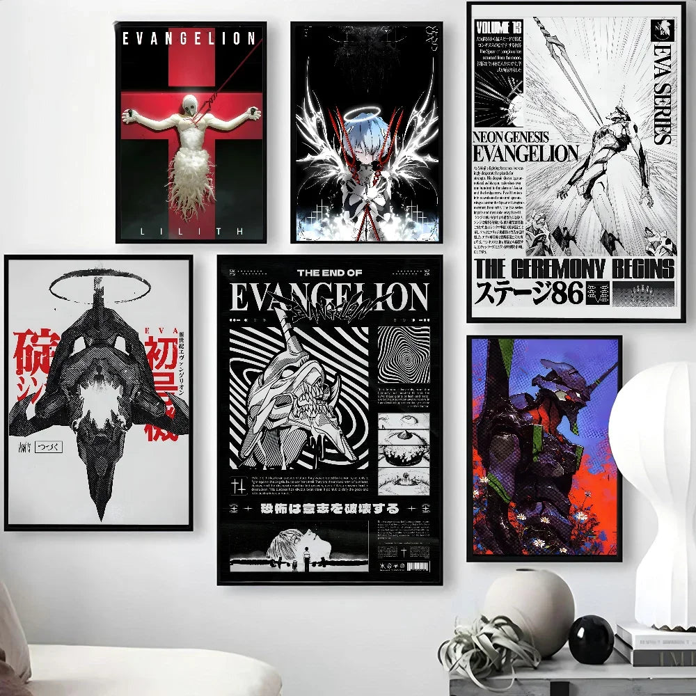 1PC G-Genesis N-NeonS E-Evangelion Poster Poster Paper Print Home Living Room Bedroom Entrance Bar Cafe Art Painting Decoration
