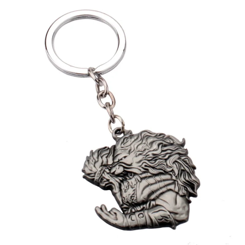 Game Vintage Elden ring Master Talisman Pendant Keychain for Men Boy Silver Color Metal Key Ring Fans Car Bag Decor Jewelry Gift