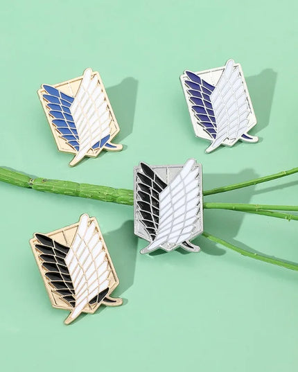 Anime Peripheral Jewelry Shirt Bag Popular Accessories Pins ZXMJ Attack on Titan Same Style Brooch Wings of Freedom Logo Badge