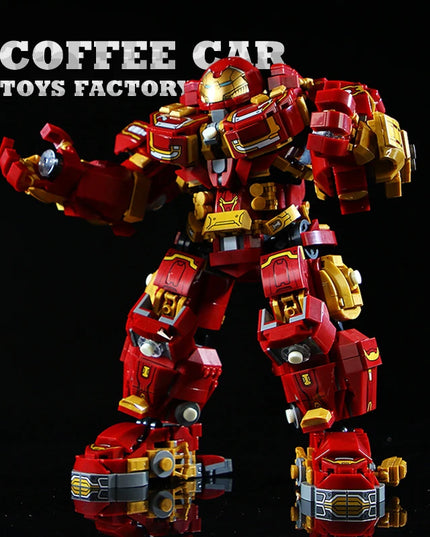 Superheroes Mecha DIY Building Blocks Movie Mech Hero 3D Model Armor Iron Robot MOC Bricks Toys For Adult Kid Boy Christmas Gift