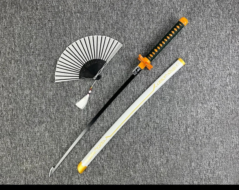 104cm Demon Slayer Katana Swords Tanjirou Zenitsu Katana Fake Sword Killer Devils Real Size Japanese Anime Cosplay Prop Toy Gift