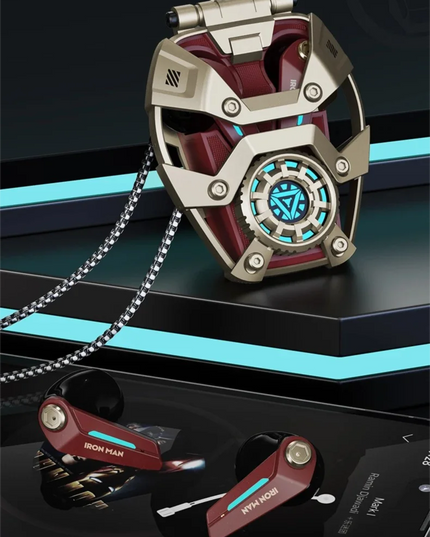 MARVEL Collaboration Bluetooth Headphones ANC Active Noice Cancellation Bluettoth Wireless Earphones Sports Gaming Gift Iron Man
